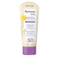 thumbnail image 4 of Aveeno Baby Mineral Sunscreen Lotion SPF 50 - 100% Naturally Sourced Zinc Oxide for Sensitive Skin - Water Resistant, 4 of 8