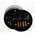 thumbnail image 2 of Inkdotpot Pack Of 50 Made With Love Text Favor Paper Tags Craft Real Gold Foil Hang Tags, 2 of 6