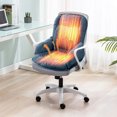 thumbnail image 2 of F Heated Lumbar Support Cushion With Fast Warm Up, Adjustable Heating Pad, Machine Washable Cover For Office Chair, Car Seat, Wheelchair And Home Use, Relieves Back Pain, 2 of 5
