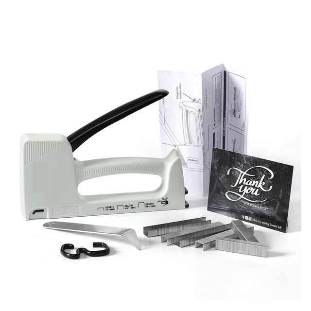 Upholstery Staple Gun, 3 In 1 Plastic Stapler Gun With 800 Staples For Wood, Upholstery, Carpentry, Decoration DIY