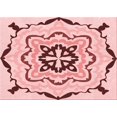 thumbnail image 1 of Ahgly Tapis Rectangulaire Lavable en Machine Intérieur Transitionnel Rouge Clair Rose, 4 Pieds x 6 Pieds, 1 of 7