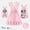 4#Short Sleeve Pink, variant on Disney Winni the Pooh Women Dresses, Graphic V-Neck Ruffled Sleeves Family Matching Outfits for Mother's Day Sizes S-XXL