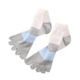 thumbnail image 3 of Chaussettes à Bout en Coton pour Hommes, 5, Gris Respirant, 3 of 6