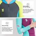thumbnail image 4 of Combinaison de Plongée pour Enfants Combinaison Intégrale pour Enfants Garde au Chaud une-Pièce Manches Longues Protection Uv Maillot de Bain pour Surf Plongée en Apnée Natation, 4 of 9