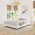 thumbnail image 1 of Nexera Paris Platform Bed and Headboard, White, 1 of 6