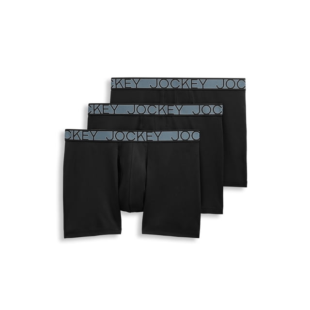 Jockey Men's Active Microfiber 5" Boxer Brief - 3 Pack