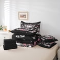 thumbnail image 4 of YST Gothic Skull Bed in a Bag Hippie Butterfly Bedding Set 7pcs, Full, 4 of 4