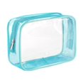 thumbnail image 3 of Sac de Maquillage Transparent Réutilisable pour Femmes et Hommes Sac de Rangement en PVC Bleu, 3 of 8