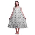 thumbnail image 1 of Bimba White8 Robe de Nuit en Coton à Imprimé Floral pour Femmes, Sans Manches, Tenue de Nuit, Robe Maxi, Moyen, 1 of 6