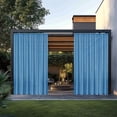 thumbnail image 1 of Uscallm Rideaux Imperméables pour Gazebo Extérieur en Polyester, Rideaux de Patio Résistants à la Pluie pour Pergola, Rideaux de Pluie Passant sur la Tringle, Déco Extérieure Élégante, 1 of 6