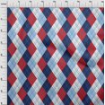 thumbnail image 4 of oneOone Georgette Viscose Red Fabric Check Argyle Sewing Craft Projects Fabric Prints By Yard 42 Inch Wide, 4 of 4