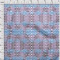 thumbnail image 4 of oneOone Velvet Light Blue Fabric Geometrical Sewing Craft Projects Fabric Prints By Yard 58 Inch Wide, 4 of 4
