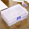 thumbnail image 1 of Bgsha Grande Capacité Plastique Transparent Contenant Boîte de Stockage de Cosmétiques Conteneur, 1 of 10