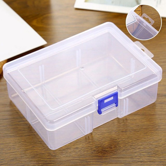 Bgsha Grande Capacité Plastique Transparent Contenant Boîte de Stockage de Cosmétiques Conteneur