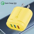 thumbnail image 1 of TIMIFIS Usb C Charger 3 Port Fast Quick Charge 3.0 USB Hub Wall Charger 3.0A Power Adapter US Plug Gift, 1 of 2