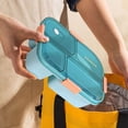 thumbnail image 4 of TIMIFIS Bento Box Lunch Box for Office Workers Microwave Oven Heating Special Bento Box Partition Type with Rice Lunch Box Fresh-Keeping Box Food Grade Lunch Box, 4 of 6
