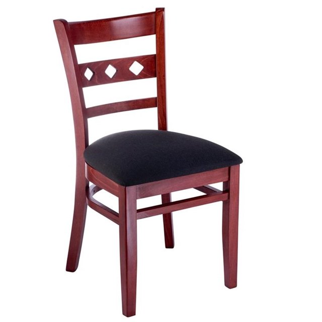 Beechwood Mountain Chaise d'Appoint en Acajou et Noir (Lot de 2)