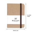 thumbnail image 2 of TopLLC A7 Horizontal Notebook Hand Thickened Office Learning Notebook, 2 of 2