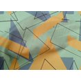 thumbnail image 4 of oneOone Tissu Popeline de Coton Rectangle & Triangle Imprimé Géométrique Tissu de Couture BTY 42 Pouces de Large, 4 of 4