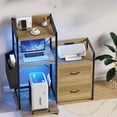 thumbnail image 4 of AKDSteel 2 Drawer File Cabinet For Letter, Legal & a4, Printer Cabinet With Led Lights And Power Strip For Home Office, 4 of 7