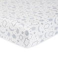 thumbnail image 1 of Gerber Organic Fitted Crib Sheet, Grey Cosmic, 1 of 3