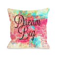 thumbnail image 1 of One Bella Casa 82790PL16 Dream Big Leopard Pillow by Julia Di Sano, Multicolor, 1 of 1