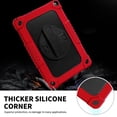 thumbnail image 3 of Mignova Case for Walmart ONN 10.1 Inch Tablet Case Gen 3 2022(Model:100071485),Rugged Kids Shockproof Case for Walmart Onn 10.1 Inch 3nd Gen Tablet with Rotatable Stand&Hand Strap (Red/Black), 3 of 6