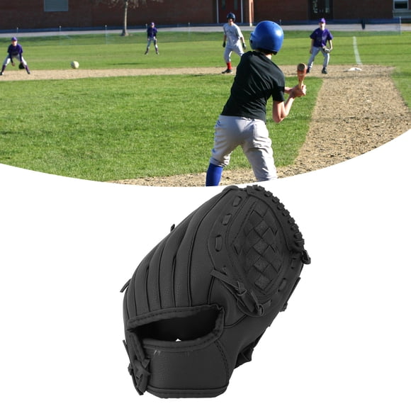 Gant de Baseball, Mitaine Professionnelle de Softball en Cuir PU pour Terrain Extérieur avec Prise et Confort Améliorés, pour Jeux d'Entraînement pour Adultes et Jeunes
