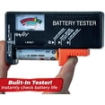 thumbnail image 2 of Battery Daddy Storage System Clear 1 Pc Double Sided Built In Tester Easy Clean Battery Organizer Case, 2 of 5