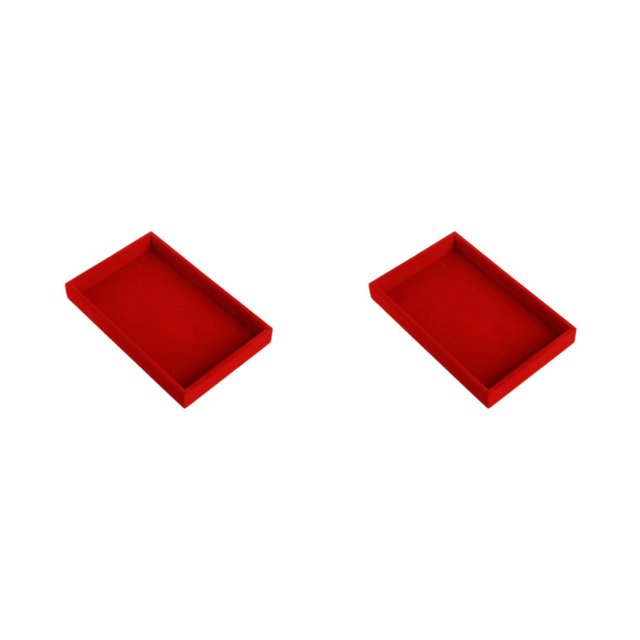 relayinert Jewelry With Compact And Portable Jewel Storage Case Travel And Daily Effectively Protecting Big red 2Set