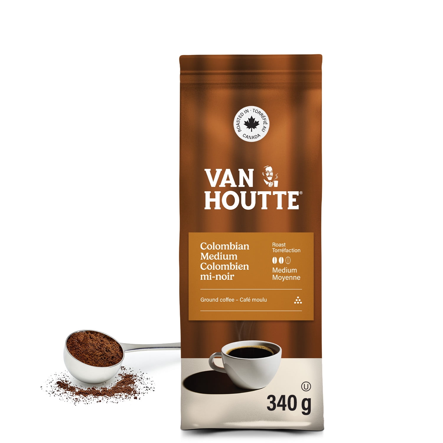Van Houtte Colombian Medium, Medium Roast, Ground Coffee