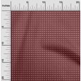 thumbnail image 2 of oneOone Silk Tabby Maroon Fabric Polka Craft Projects Decor Fabric Printed By The Yard 42 Inch Wide, 2 of 5