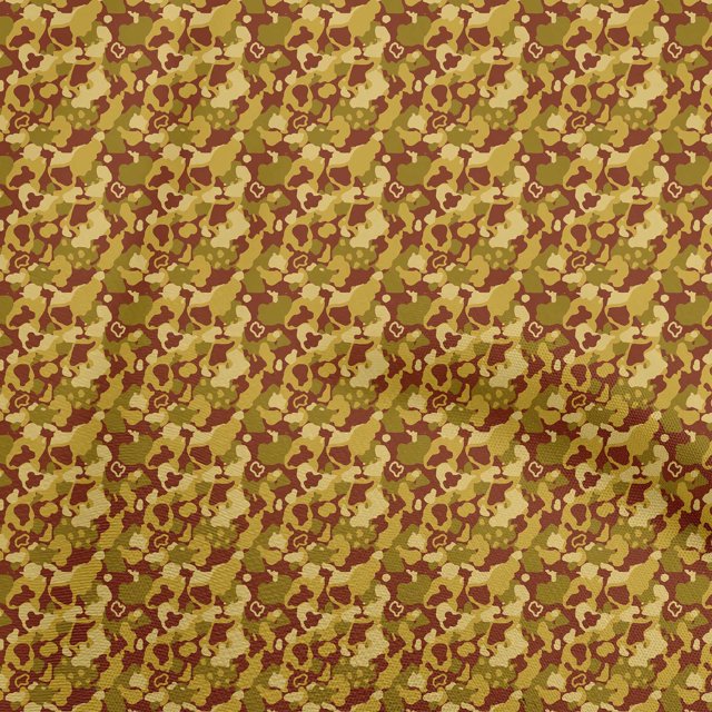 oneOone Cotton Cambric Mustard Yellow Fabric Abstract Craft Projects Decor Fabric Printed By The Yard 42 Inch Wide