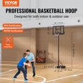 thumbnail image 2 of VEVOR Panier de Basketball, Système de Panneau Arrière Portable à Hauteur Réglable de 4 à 10 Pi, Panier de Basketball de 44 Pouces et But, Ensemble de Basketball pour Enfants et Adultes avec Roues, Support et Base Remplissable, pour Extérieur/intérieur, 2 of 9