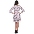 thumbnail image 3 of Moomaya Printed WoMen's Robes Soft Kimono Robe Nightwear Summer Bathrobe, 3 of 5