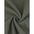 thumbnail image 5 of GRACE & GRANDEUR Blouse pour Femme Grande Taille à Manches 3/4 Gaufrées, Col Rond, Panneau en Dentelle, Coupe Ample, Ourlet Haut-Bas, Hauts Vert Armée 2X, 5 of 5