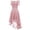Pink, variant on LOVZFMLL Ladies Vintage Princess Floral Lace Cocktail Off Shoulder Party Wedding Dress Army Green M