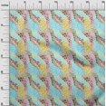 thumbnail image 3 of oneOone Viscose Jersey Yellow Fabric Abstract Geometric Sewing Material Print Fabric by The Yard 60 Inch Wide, 3 of 4