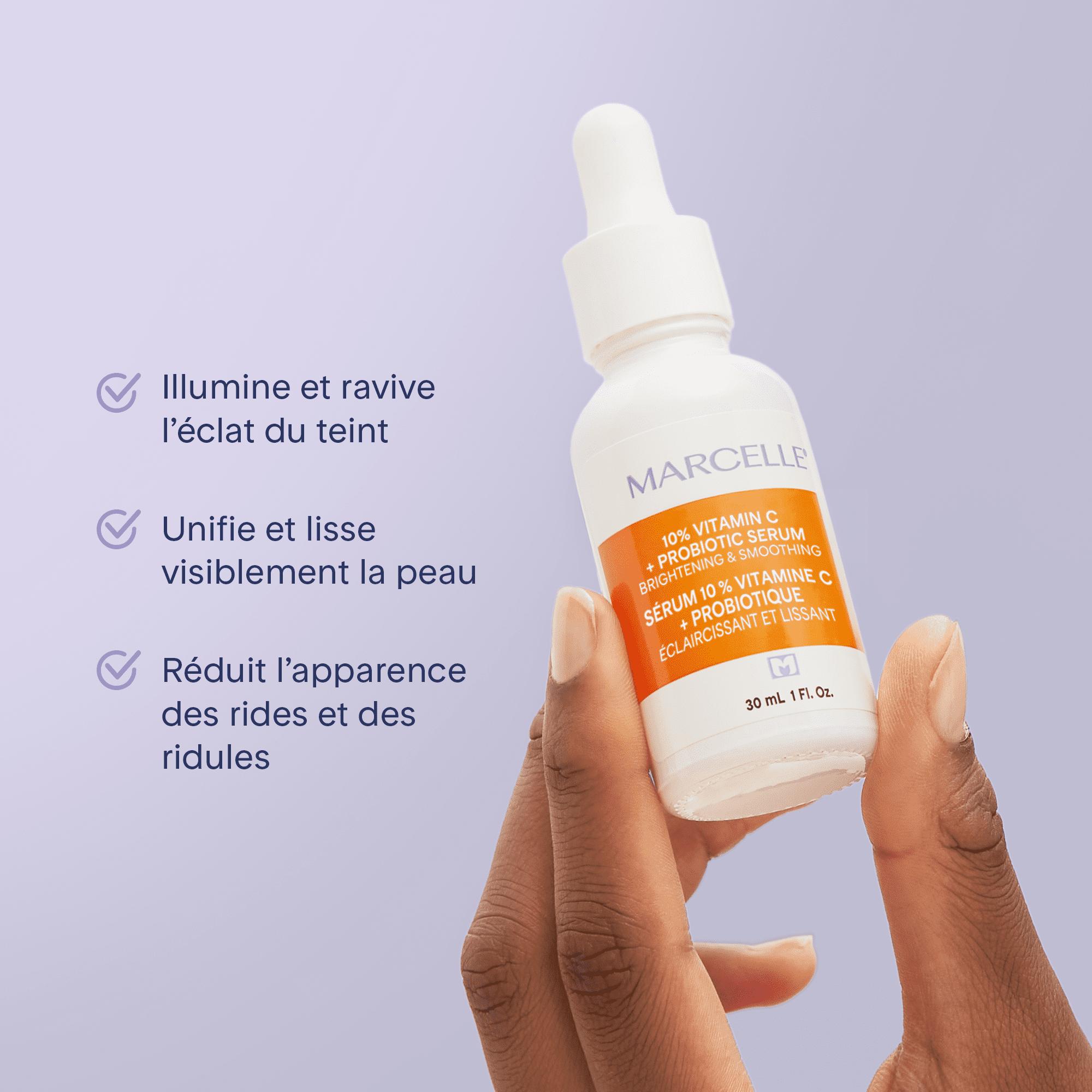 Marcelle Sérum 10 % vitamine C + probiotique, 30 ml