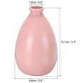 thumbnail image 2 of Unique Bargains Flower Vase, Ceramic Vases Matte Small Floral Vases for Home Decor, Pink, 2 of 5