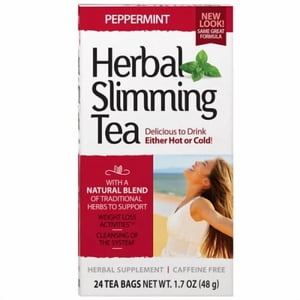 21st Century Herbal Slimming Tea, Peppermint 24 Bags