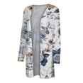 thumbnail image 4 of RKSTN Womens Tops Cover Up Lightweight Casual Floral Printed Blouses Open Front Cardigan with Pockets, 4 of 5
