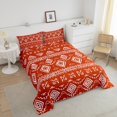 thumbnail image 4 of Erosebridal Boho Aztec Bedding Full Comforter Set, Western American Tribal Down Comforter, Red, Reversible 3 Pieces, 4 of 8
