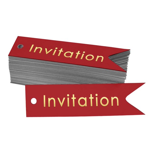 Inkdotpot Pack Of 100 Real Gold Foil Paper Tags Invitation Party Favor Hang Tags
