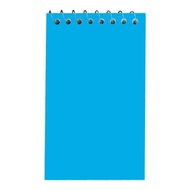 3x5 Inch Top Bound Spiral Memo Pads, Pocket Mini Notebooks, Portable Wire Binding Note Book,50 Sheet Per Pad Small Jotter for On The Go Quick Note Task Draft & Temporary Information Recording,Blue