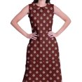 thumbnail image 2 of Moomaya Kurta Sans Manches à Col Peter Pan avec Pantalon Ensemble Ethnique 2 Pcs pour Femmes, 2 of 6