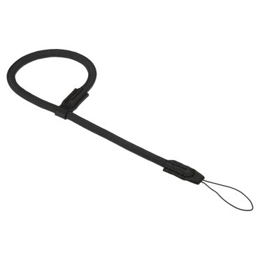 Unique Bargains Dragonne pour Appareil Photo, Dragonne Ronde Tressée Réglable, Lanières Corde Style2, Noir