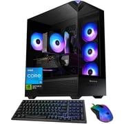iBUYPOWER Element Gaming PC Desktop, Intel Core i5-14400F, GeForce RTX 5060Ti, 32GB DDR5 RGB 5200MHz RAM, 1TB NVMe SSD, Windows 11 Home, Tempered Glass RGB Case, Keyboard & Mouse