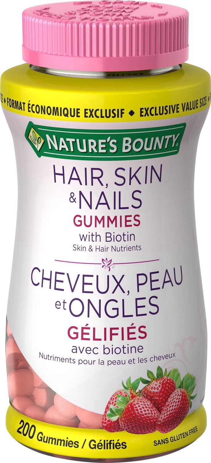 Nature's Bounty Hair, Skin & Nails Gummies with Biotin Exclusive Value Size