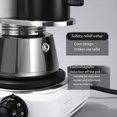 thumbnail image 3 of Moka Pot Double Head Stainless Steel Mocha Coffee Pot Italian DIY Conduit Coffee Maker Moka Coffee Maker Kitchen Tool,1 x Moka Pot, 3 of 7